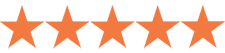 Orange Five Star Rating